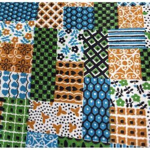 Vintage Patchwork Pattern Fabric Multi-Color 1/2 yard x 36" Quilt & Craft Materi